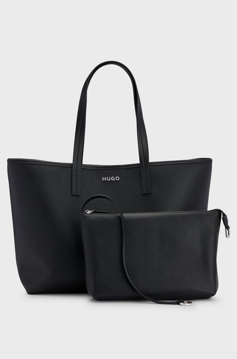 Hugo Boss Bolso estilo shopper de piel sintética con bolsito interior desmontable