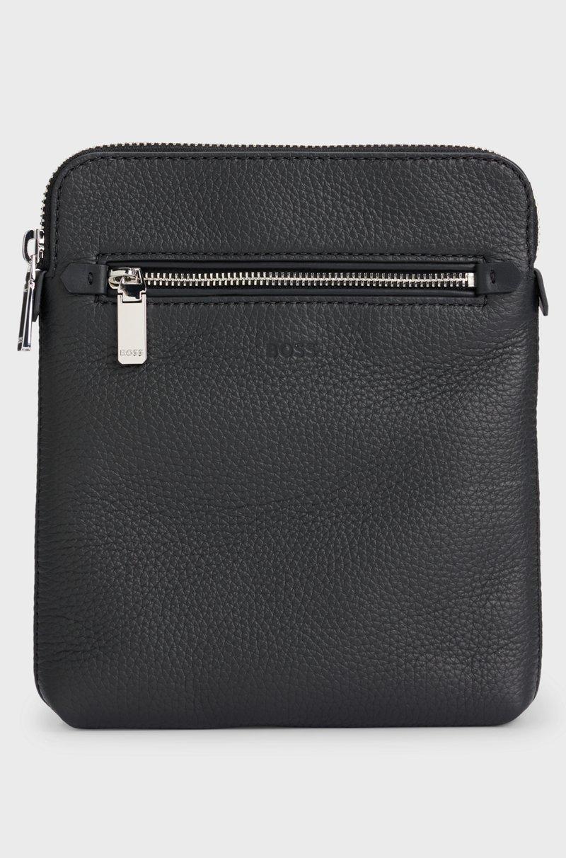 Hugo Boss Bolso estilo sobre en piel italiana granulada con logo grabado