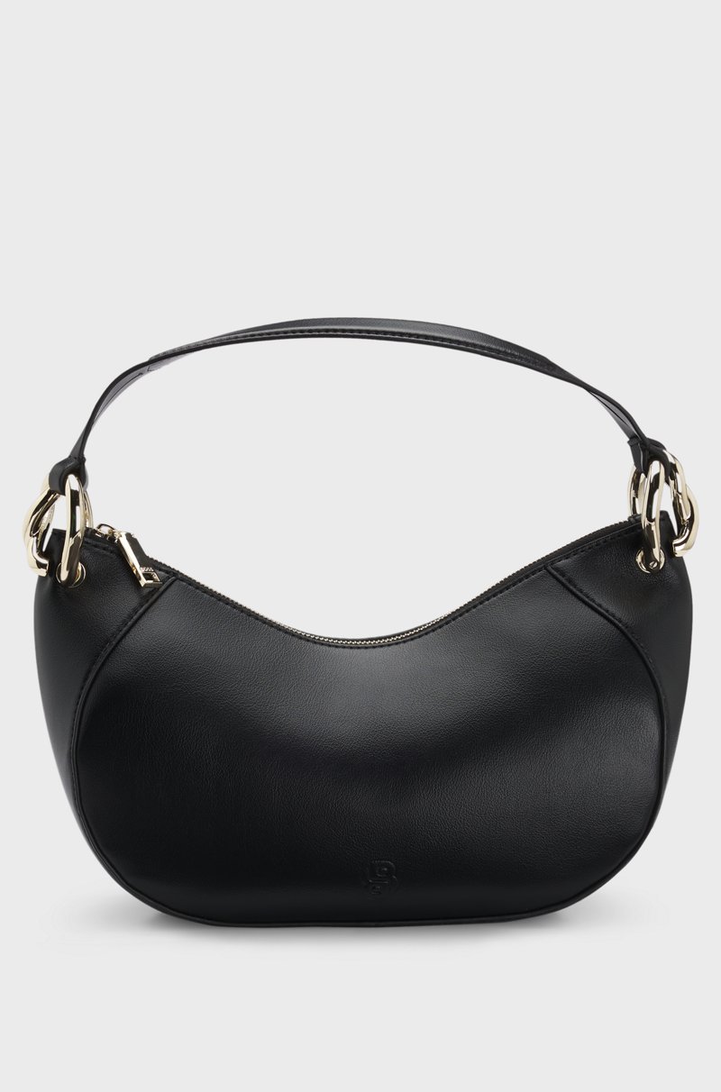 Hugo Boss Bolso hobo de piel sintética con herrajes entrelazados