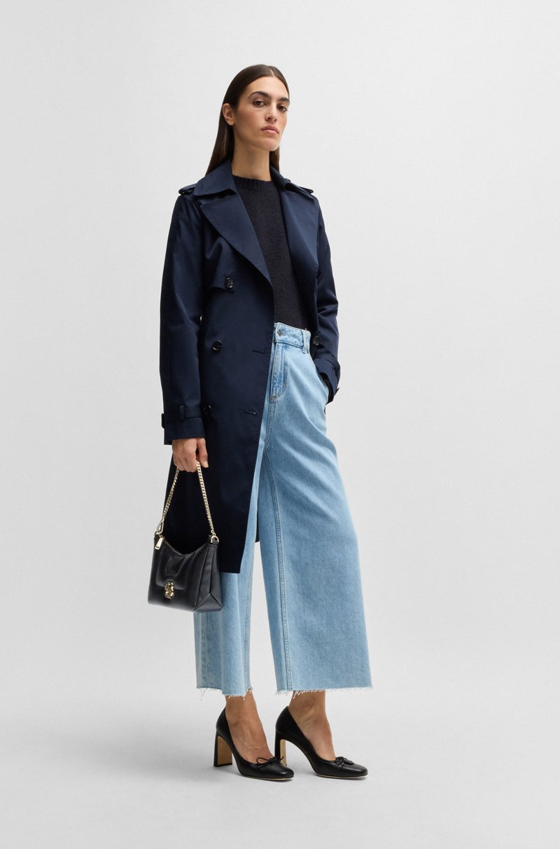 Hugo Boss Bolso Hobo Guateado Con Monograma Double B