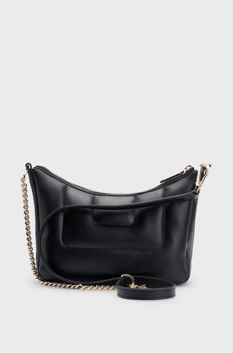 Hugo Boss Bolso Hobo Guateado Con Monograma Double B