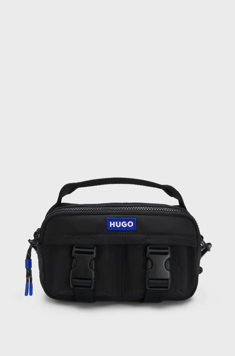 Hugo Boss Bolso mensajero con etiqueta con logo azul