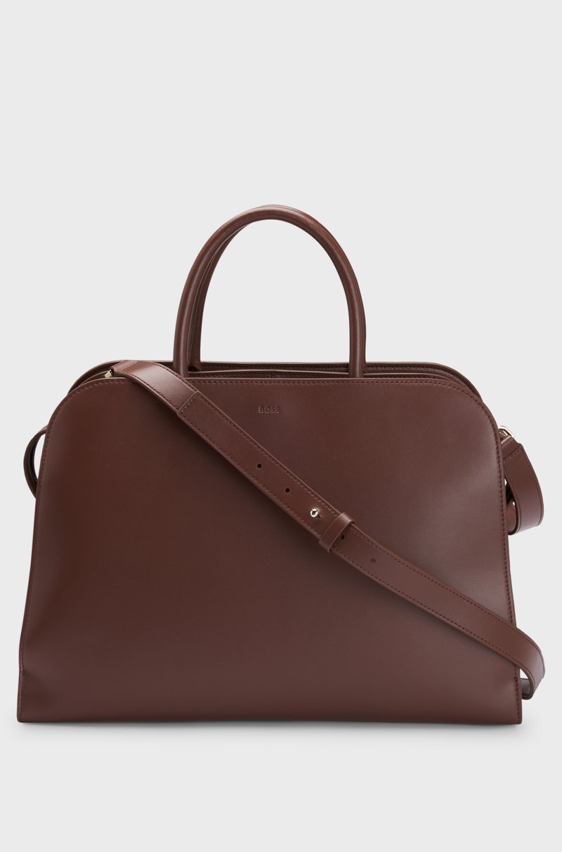 Hugo Boss Bolso Tote Ariell De Piel Con Bolsito Extraíble