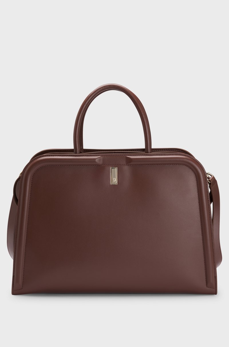 Hugo Boss Bolso tote Ariell de piel con bolsito extraíble