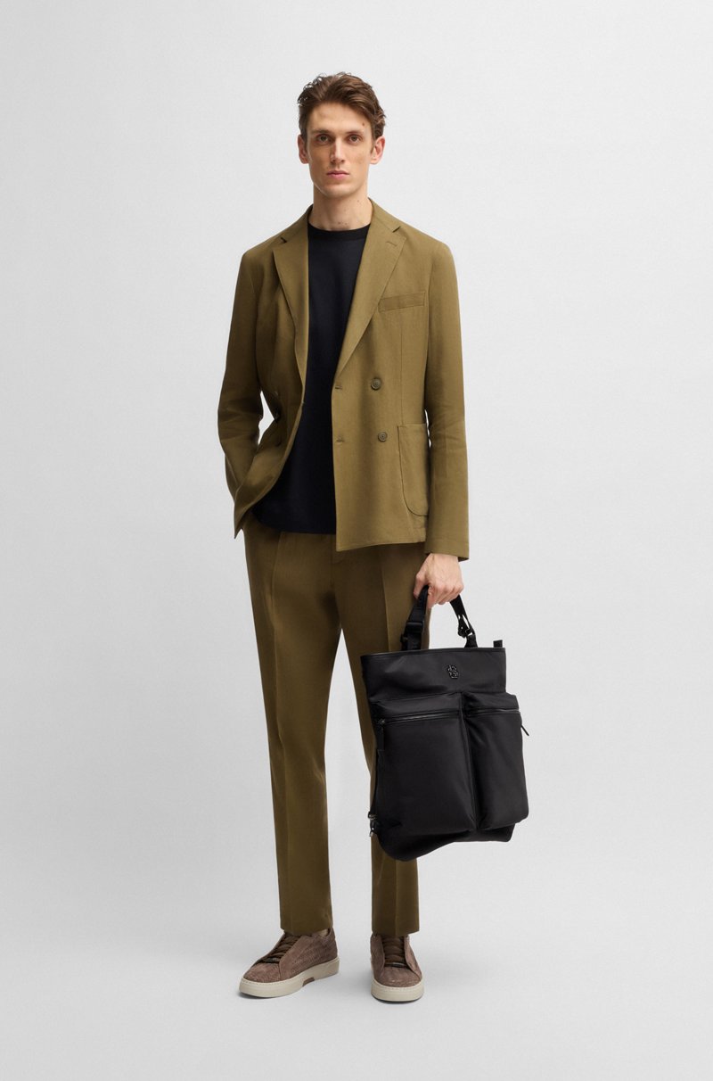 Hugo Boss Bolso Tote De Dos Bolsillos Con Correas Para El Hombro