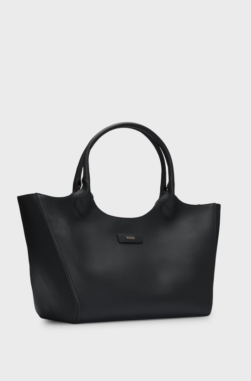 Hugo Boss Bolso Tote De Piel Granulada Con Letras De Logo Pulidas