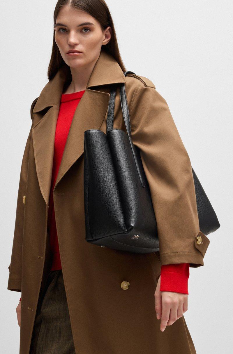 Hugo Boss Bolso Tote De Piel Sintética Granulada Con Monograma Double B