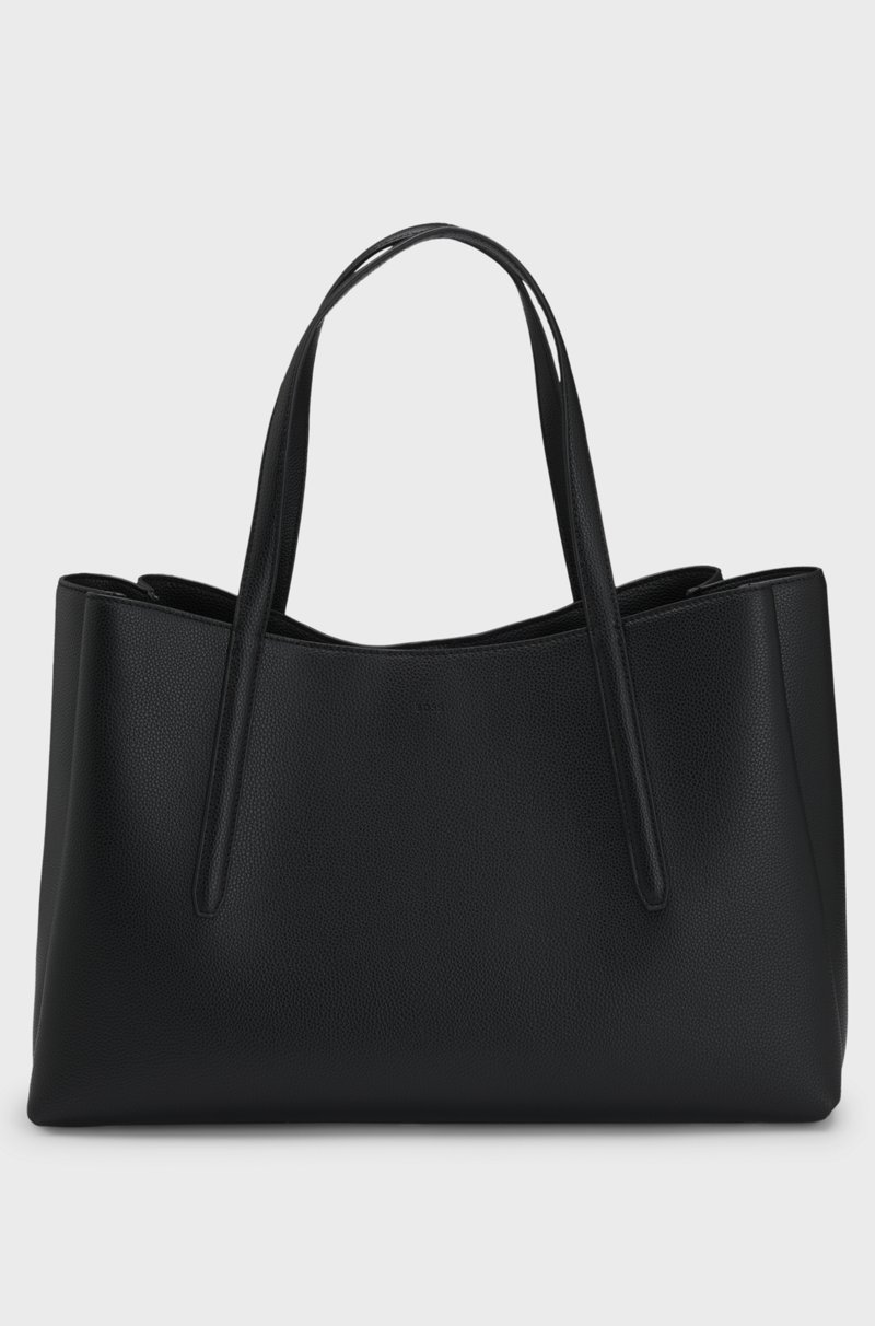 Hugo Boss Bolso Tote De Piel Sintética Granulada Con Monograma Double B