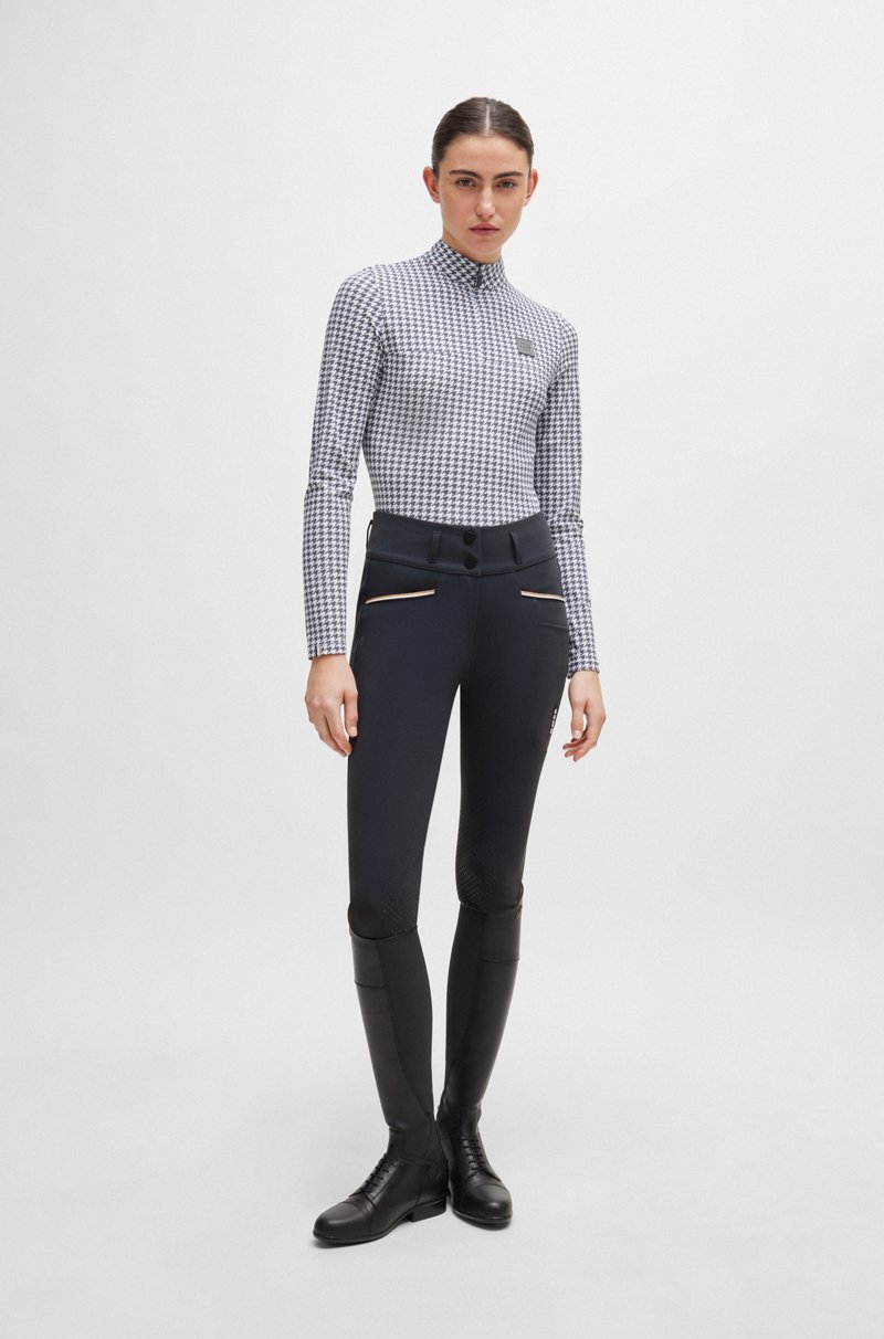 Hugo Boss Bombachos De Talle Alto Para Equitación Con Agarre En Las Rodillas