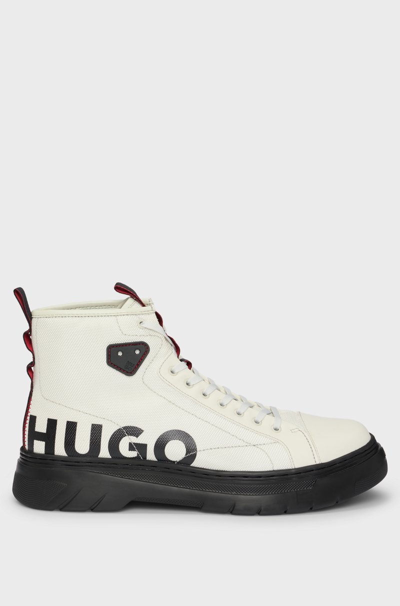 Hugo Boss Botas Con Cordones Y Logo De Efecto Brillante