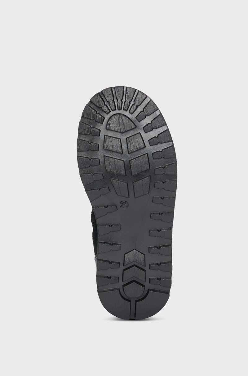 Hugo Boss Botas De Piel Para Niños Con Forro De Piel De Cordero Sintética