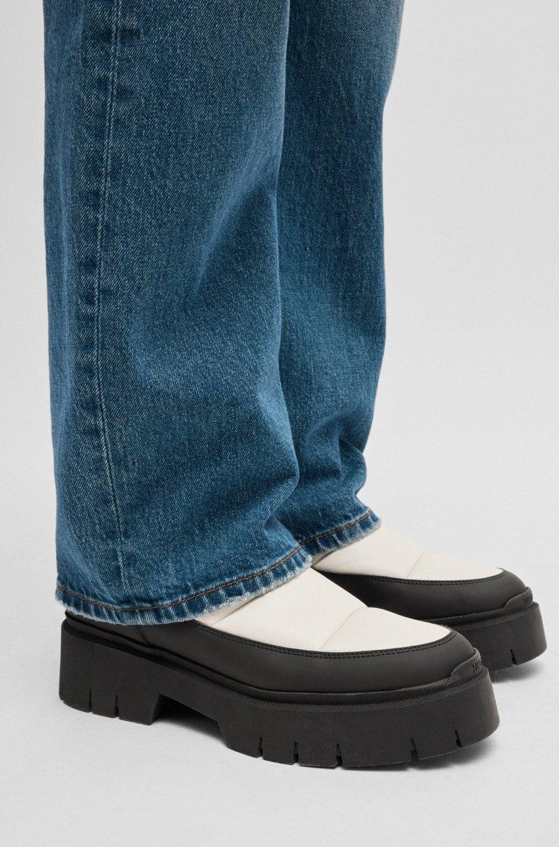 Hugo Boss Botas De Piel Sintética Con Efecto Guateado