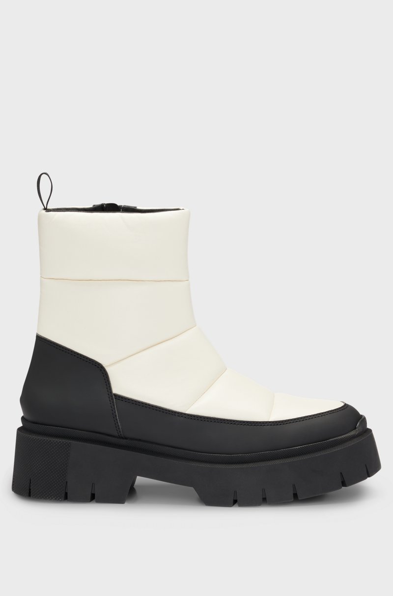 Hugo Boss Botas De Piel Sintética Con Efecto Guateado