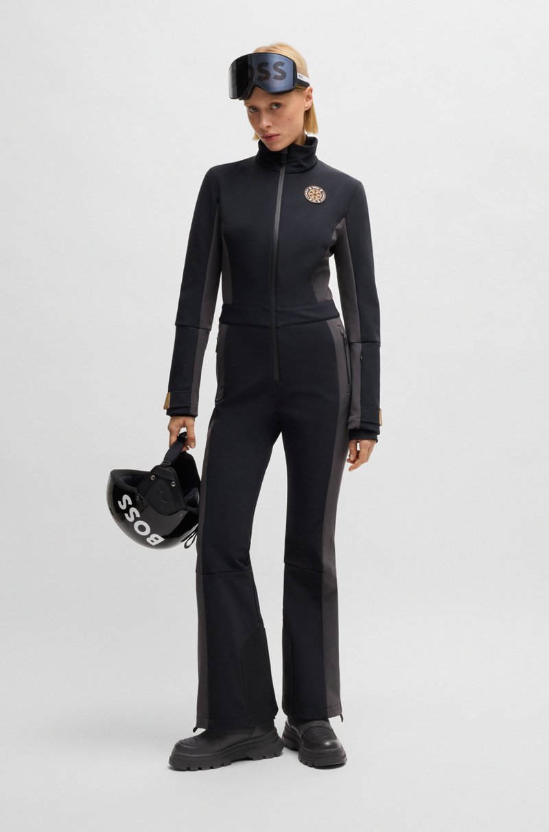 Hugo Boss Botas Slim Fit Con Motivo De Monogramas Y Apliques De Piel