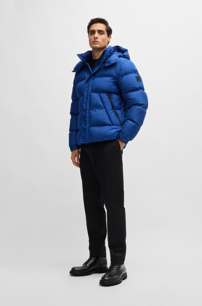 Hugo Boss Botines De Piel Bruñida Con Puntera Marcada