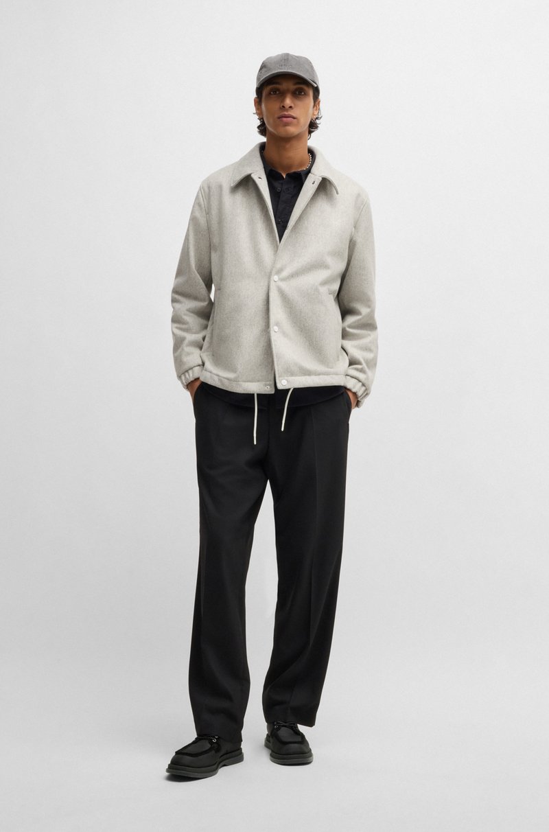 Hugo Boss Botines De Tejido Con Textura Y Detalles De Ante