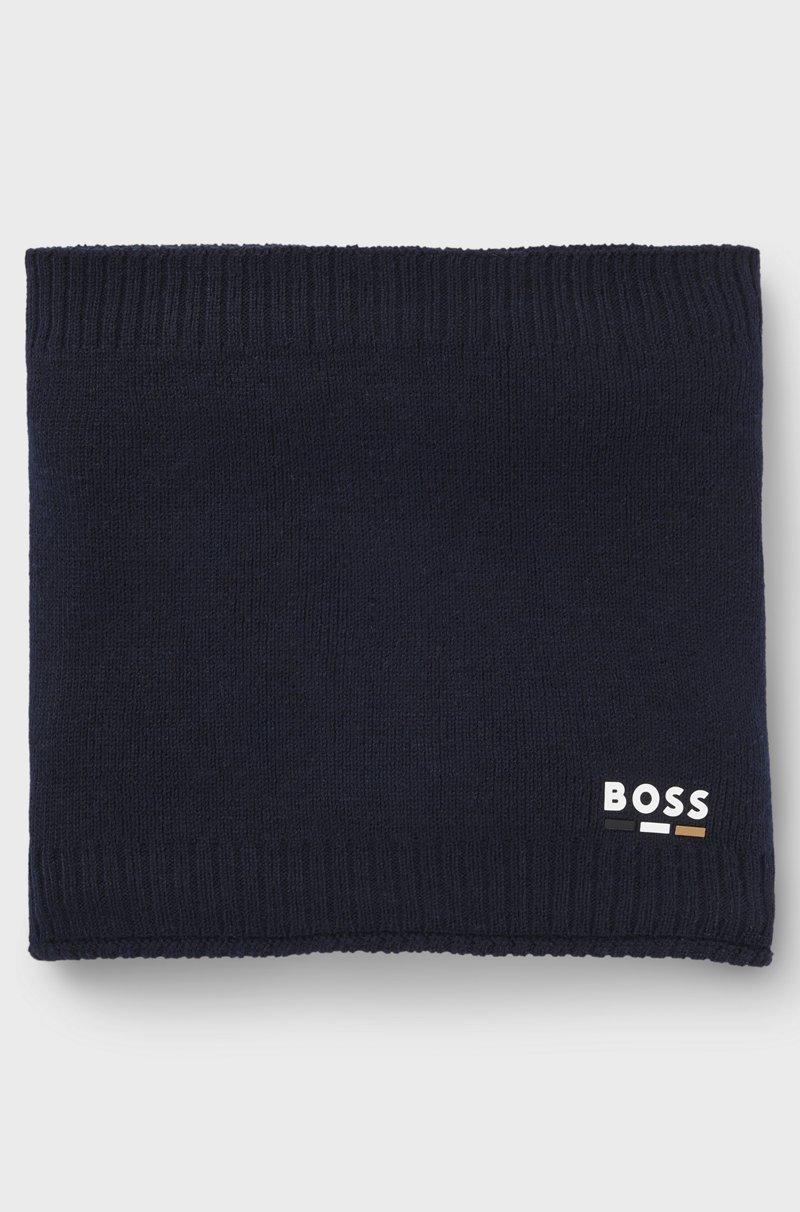 Hugo Boss Braga de cuello para niños con detalle de la marca de efecto goma