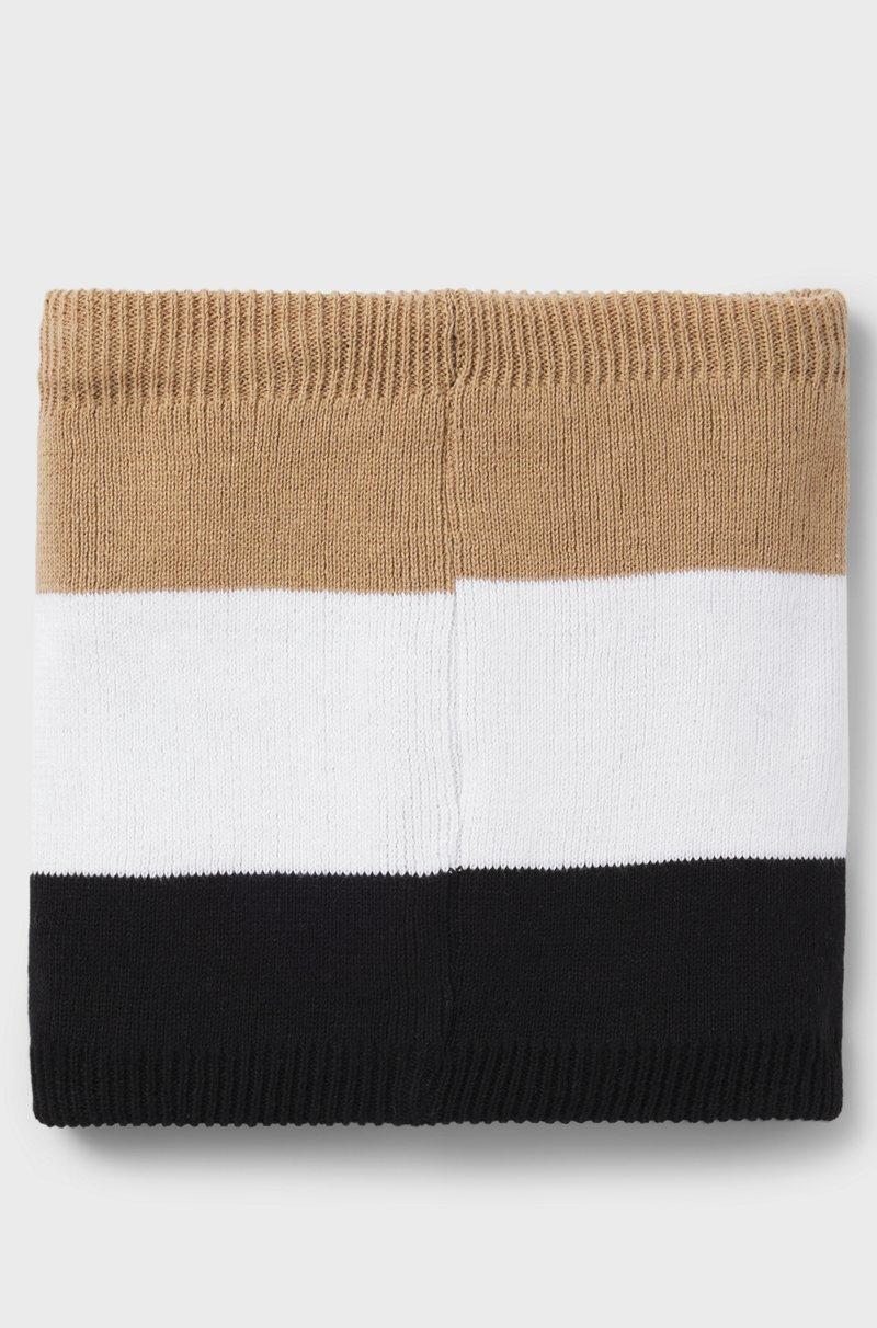 Hugo Boss Braga De Cuello Para Niños Con Rayas De La Marca Y Logo Bordado