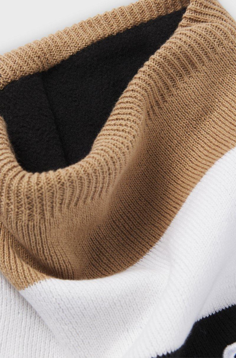 Hugo Boss Braga De Cuello Para Niños Con Rayas De La Marca Y Logo Bordado