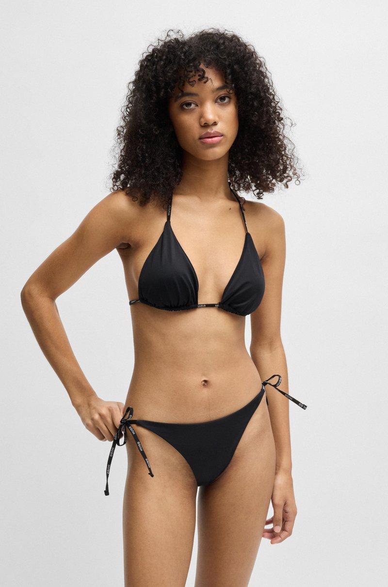 Hugo Boss Braguita De Bikini Con Lazos Con Logo En Contraste