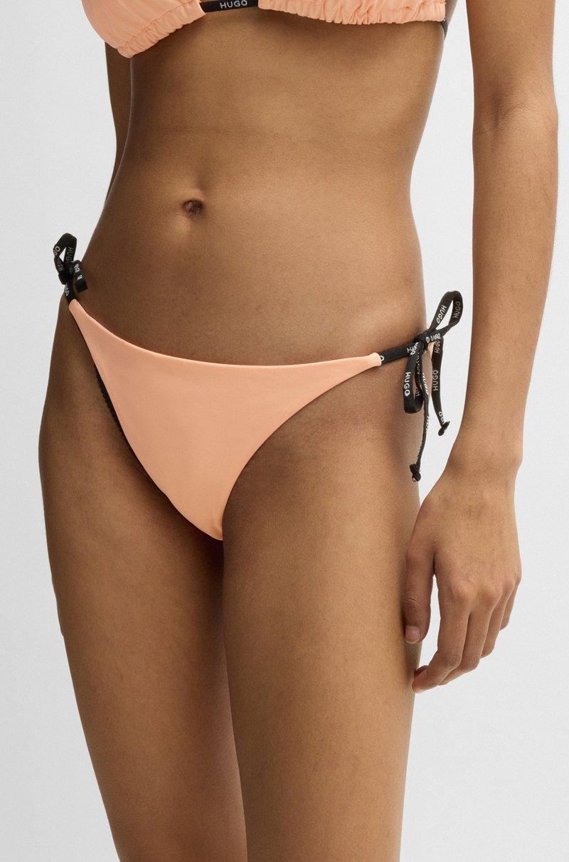 Hugo Boss Braguita De Bikini Con Lazos Con Logo En Contraste