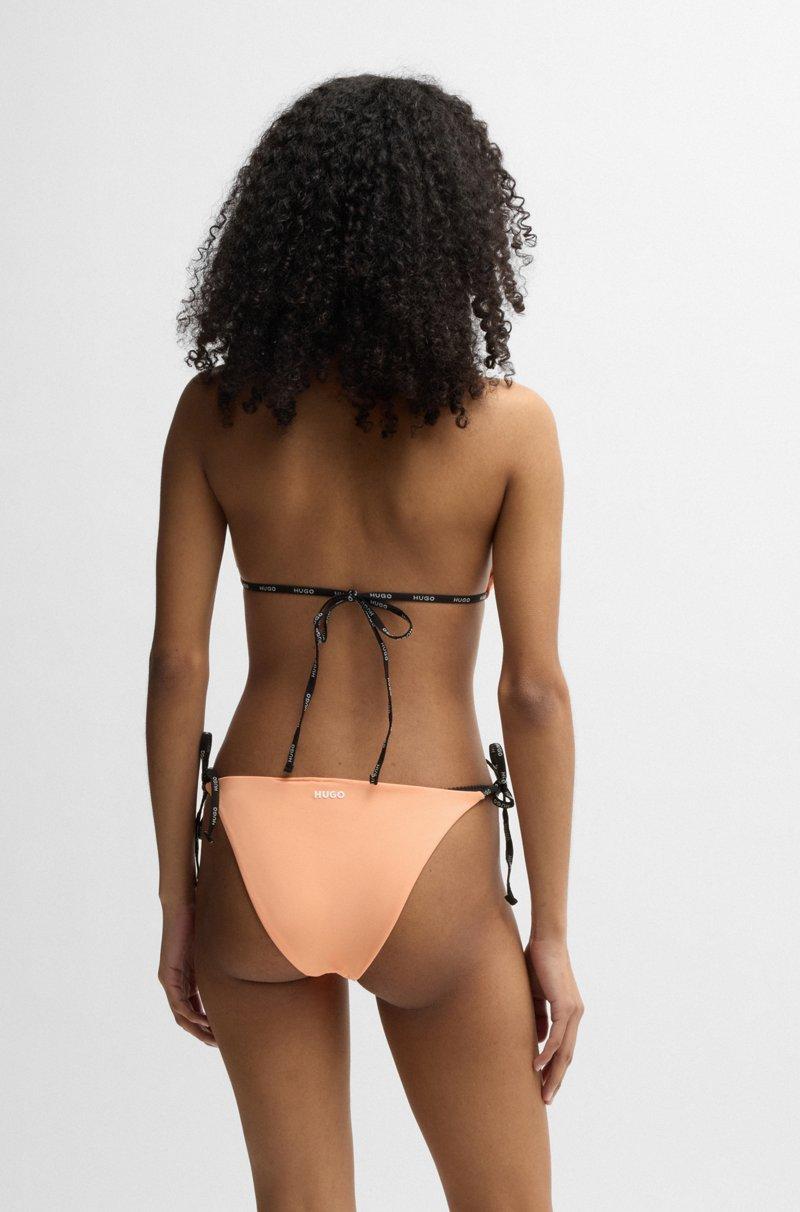Hugo Boss Braguita De Bikini Con Lazos Con Logo En Contraste