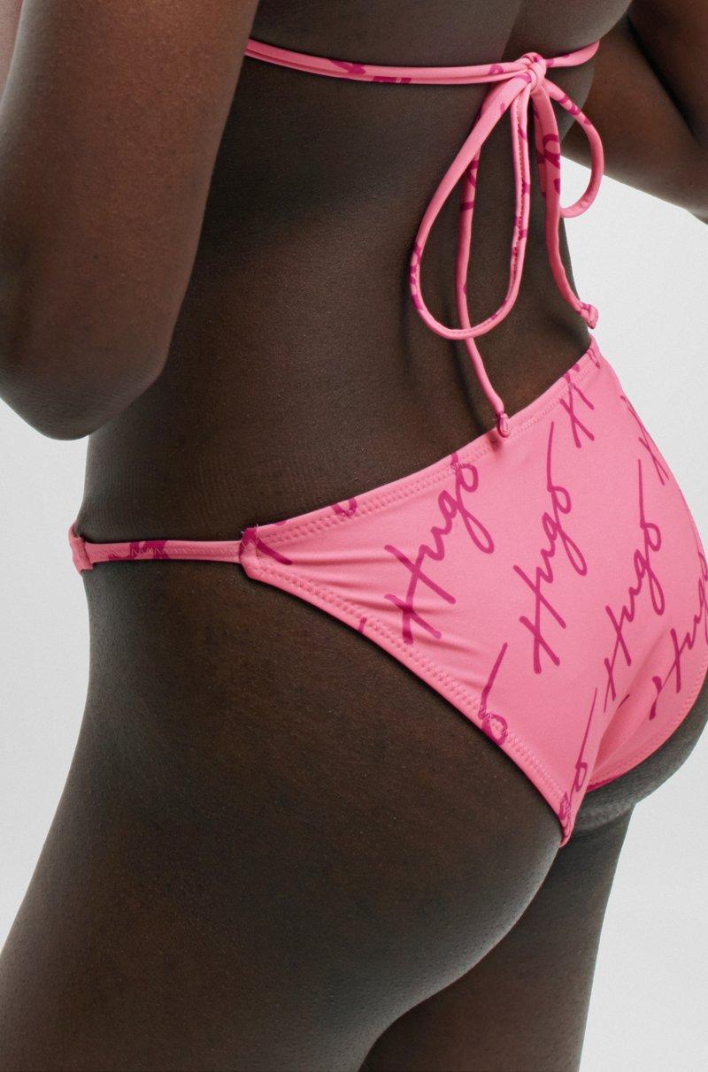 Hugo Boss Braguita De Bikini De Secado Rápido Con Logos Caligrafiados