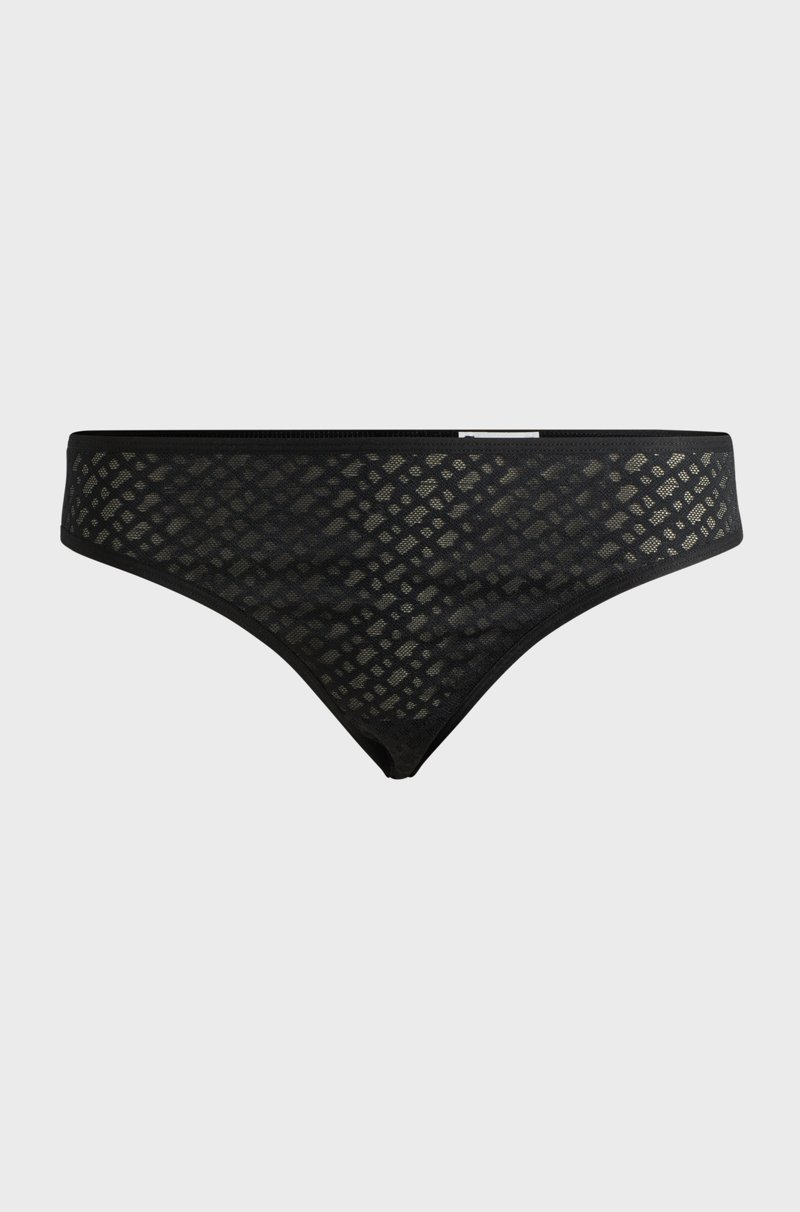 Hugo Boss Braguitas de encaje con monograma y detalle del logo