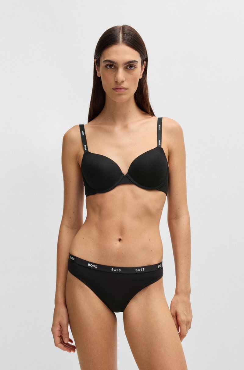 Hugo Boss Braguitas de punto elástico con logo en la cintura