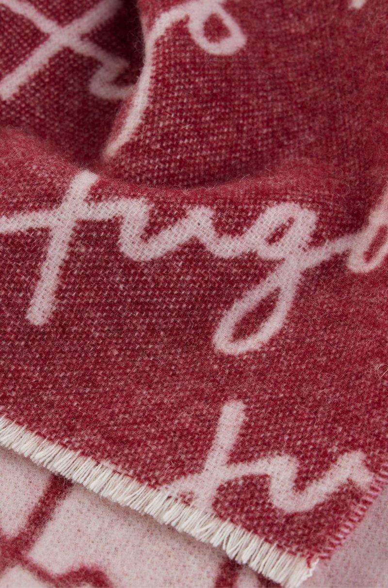 Hugo Boss Bufanda En Mezcla De Lana Con Detalle De Logo