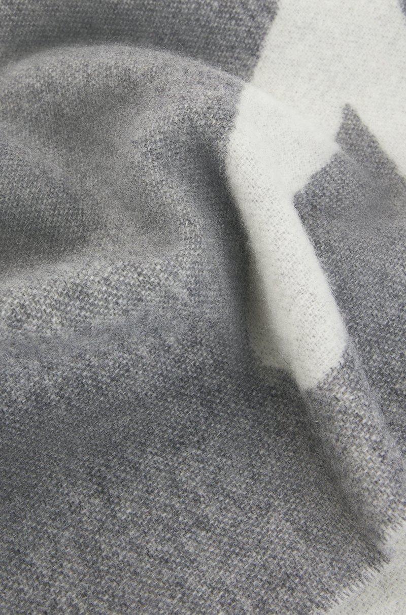 Hugo Boss Bufanda En Mezcla De Lana Con Detalle De Logo