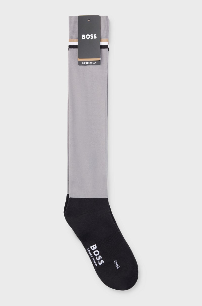 Hugo Boss Calcetines De Equitación Con Rayas Y Logo De La Marca