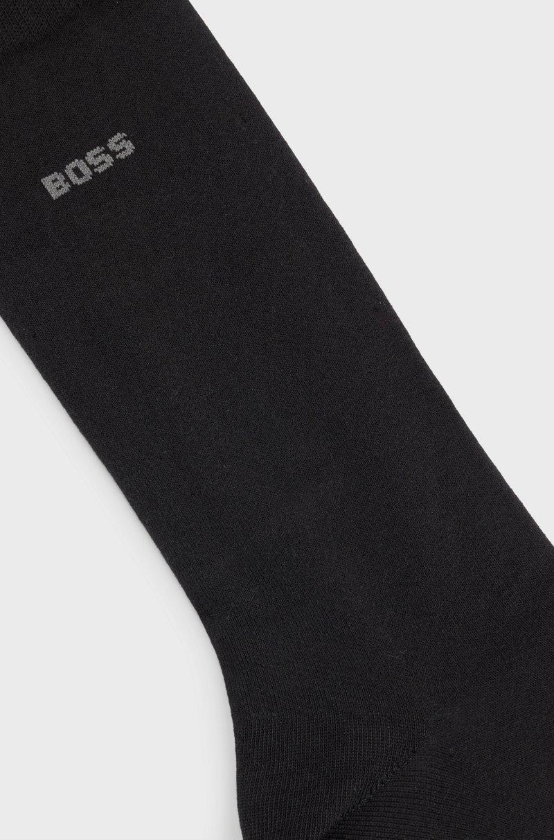 Hugo Boss Calcetines De Largo Estándar Con Logo En Algodón Elástico Peinado