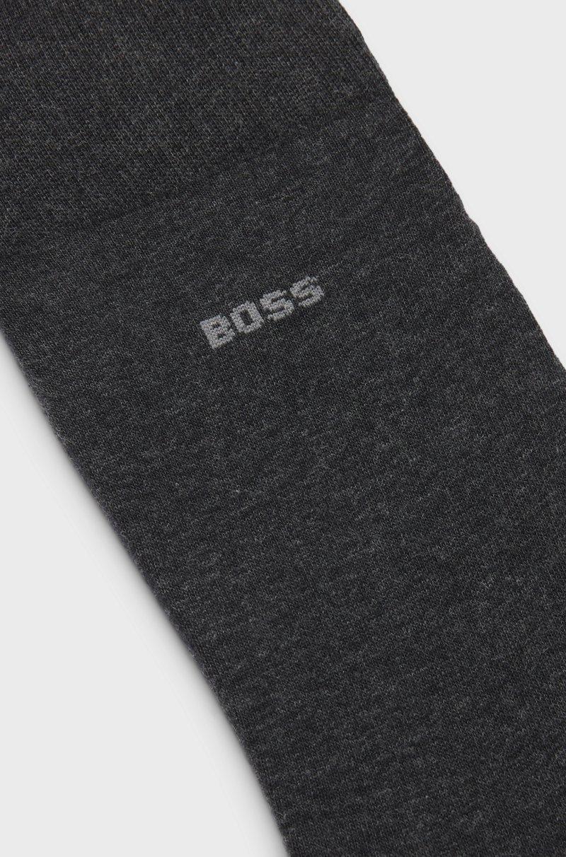 Hugo Boss Calcetines De Largo Estándar Con Logo En Algodón Elástico Peinado