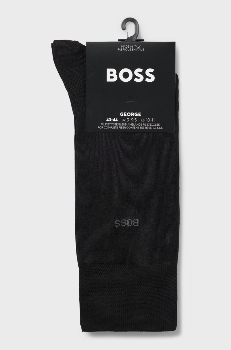 Hugo Boss Calcetines De Largo Normal En Algodón Egipcio Mercerizado Con Logo
