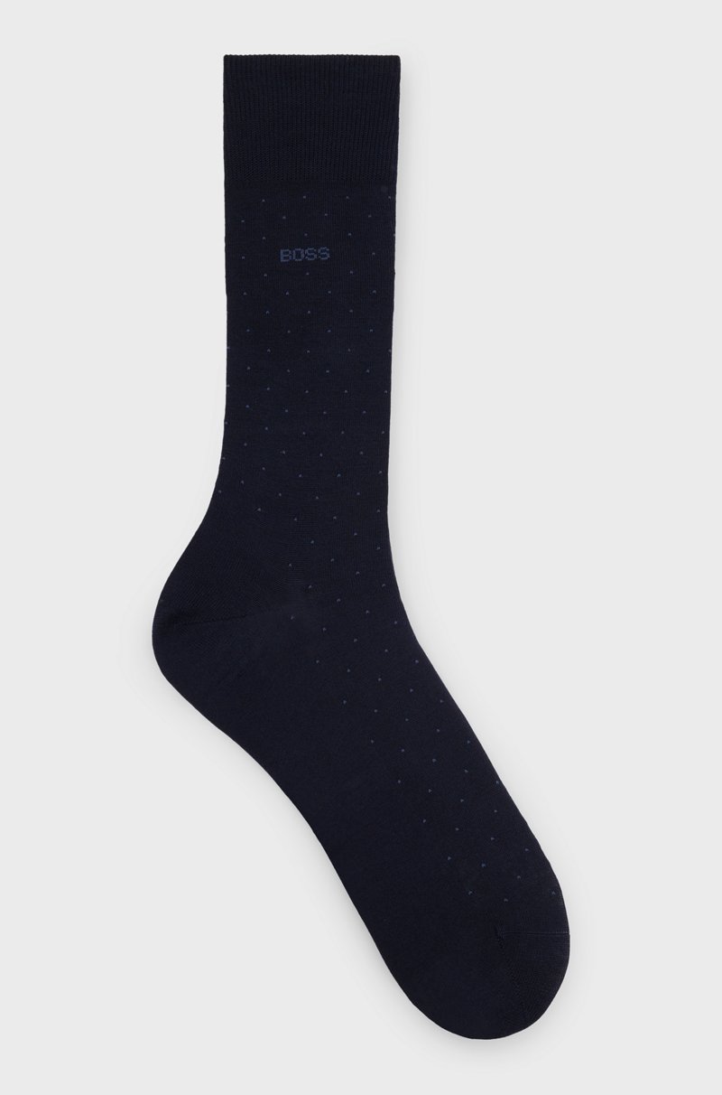 Hugo Boss Calcetines de largo normal en mezcla de algodón mercerizado