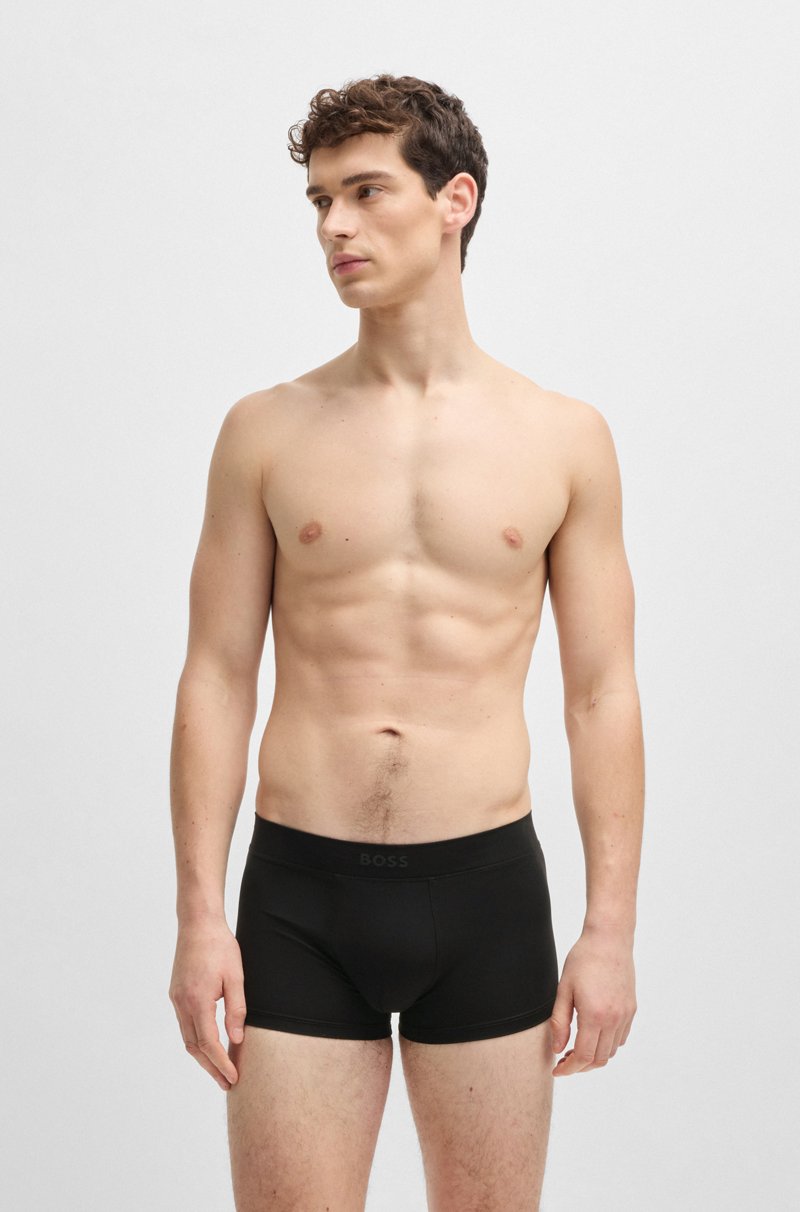 Hugo Boss Calzoncillos De Microfibra Con Logo De Silicona En La Cintura