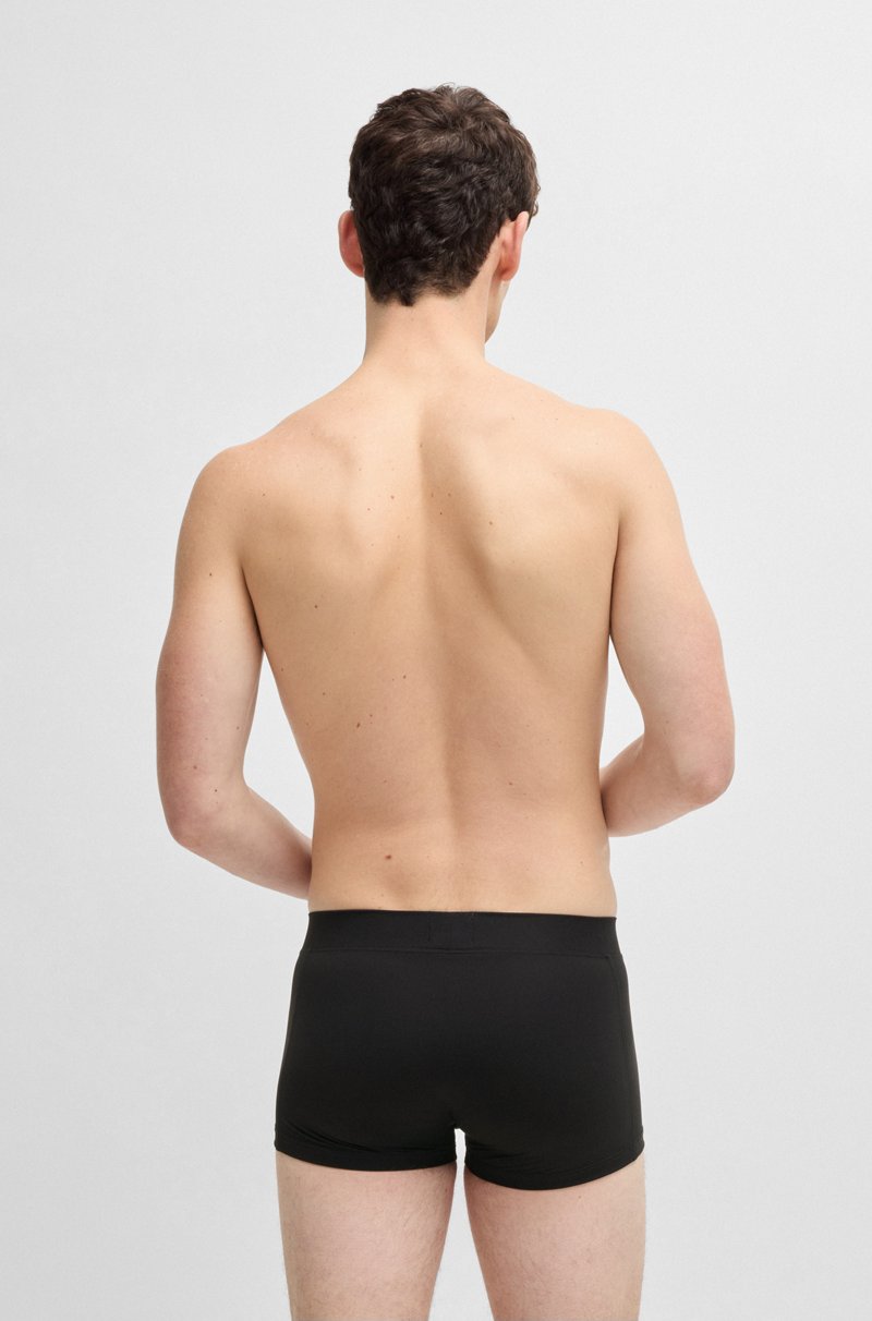 Hugo Boss Calzoncillos De Microfibra Con Logo De Silicona En La Cintura