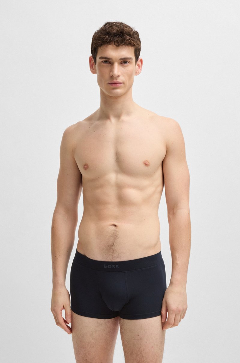 Hugo Boss Calzoncillos De Microfibra Con Logo De Silicona En La Cintura