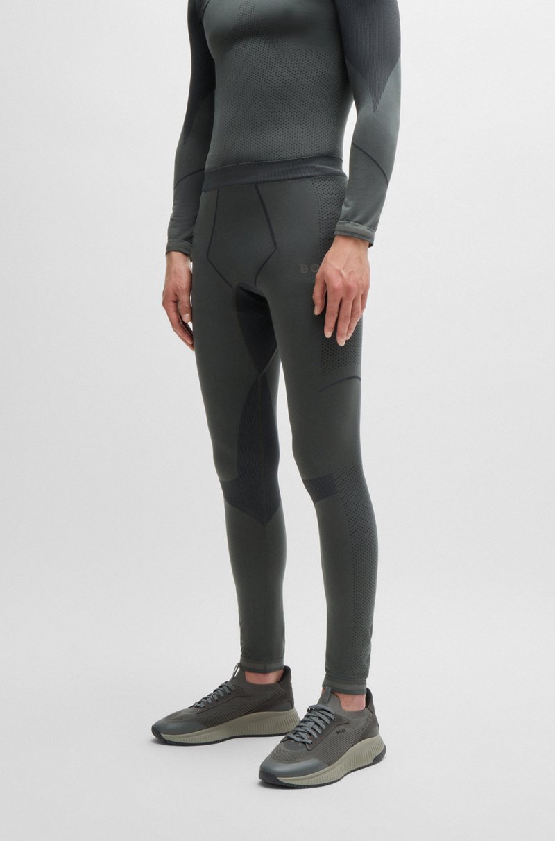 Hugo Boss Calzoncillos Largos Sin Costuras Con Logo Estampado