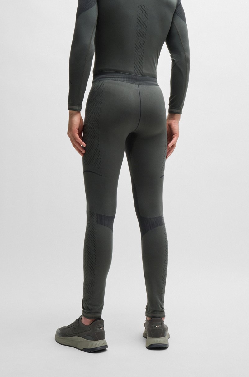 Hugo Boss Calzoncillos Largos Sin Costuras Con Logo Estampado