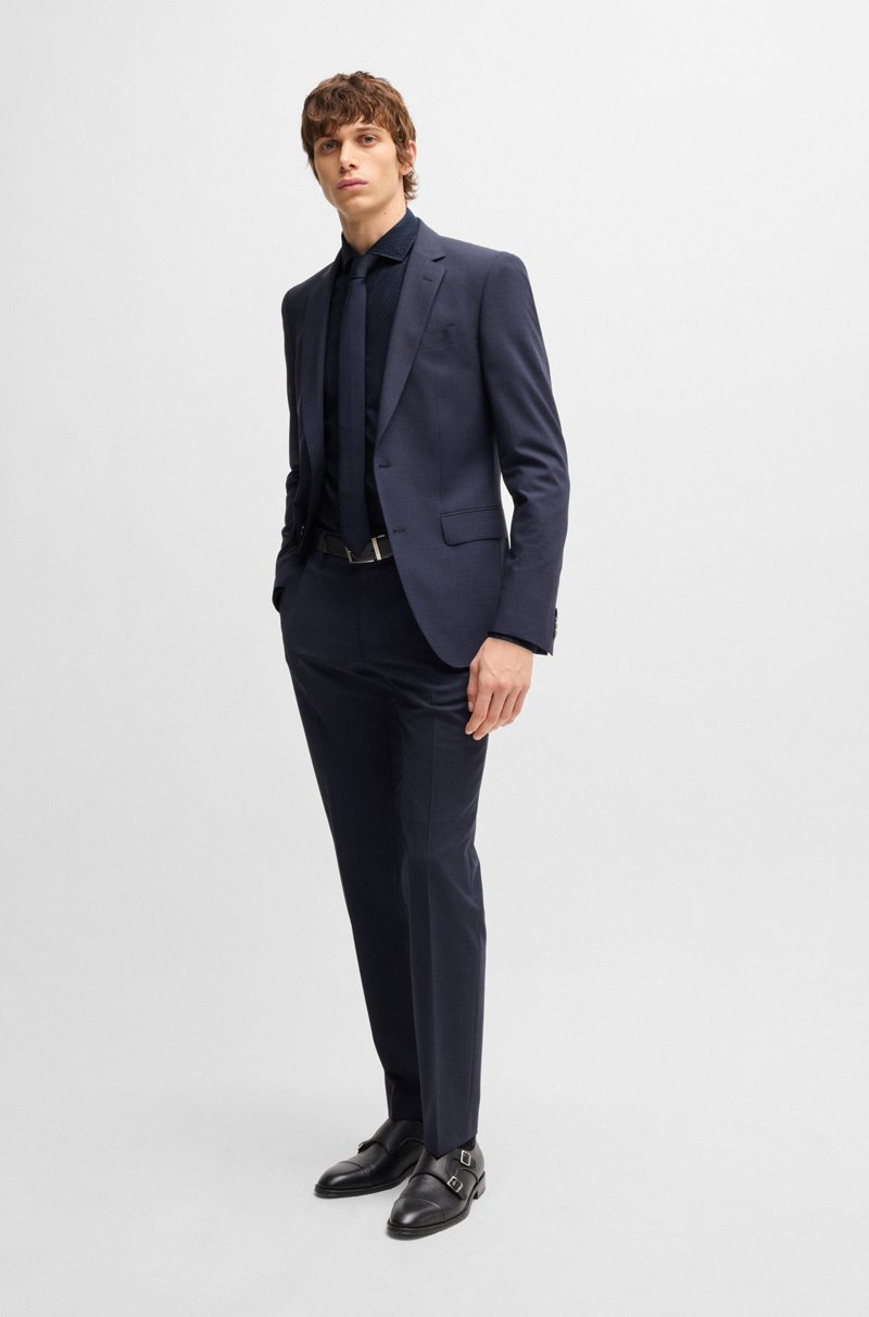 Hugo Boss Camisa Casual Fit De Algodón Con Estampado Con Textura