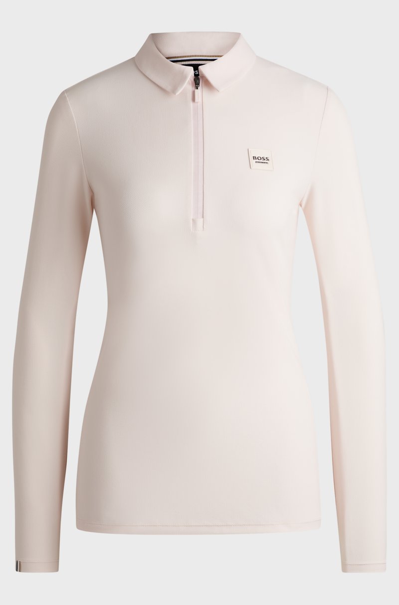 Hugo Boss Camisa De Entrenamiento Para Equitación En Piqué Elástico