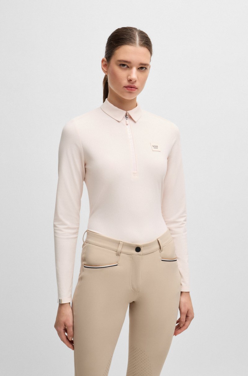 Hugo Boss Camisa de entrenamiento para equitación en piqué elástico