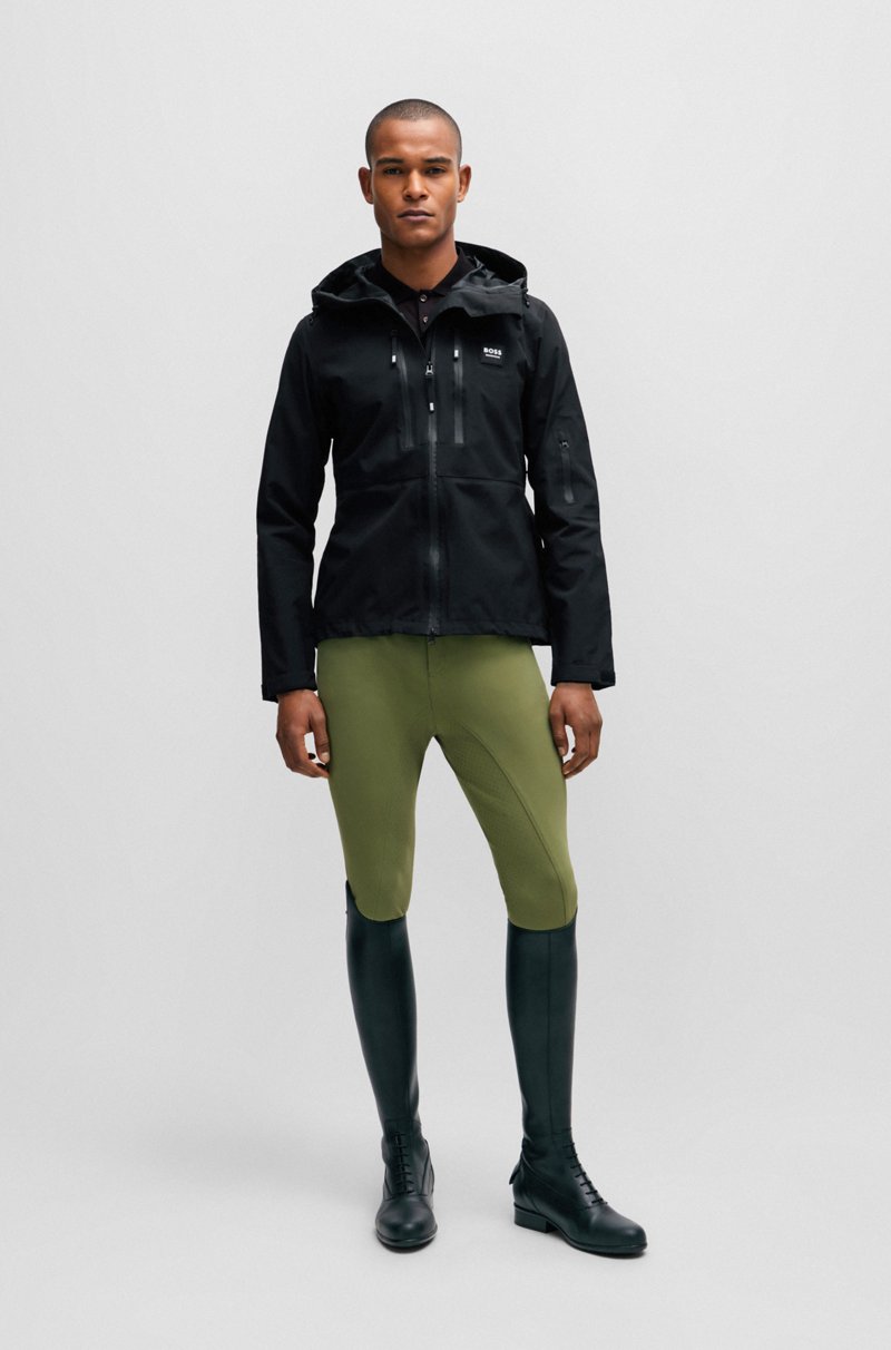 Hugo Boss Camisa De Equitación Para Doma Con Parche De Logo De La Marca