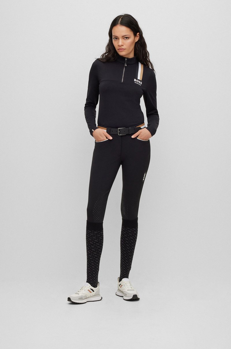 Hugo Boss Camisa De Equitación Para Doma Slim Fit Confeccionada En Material Superelástico