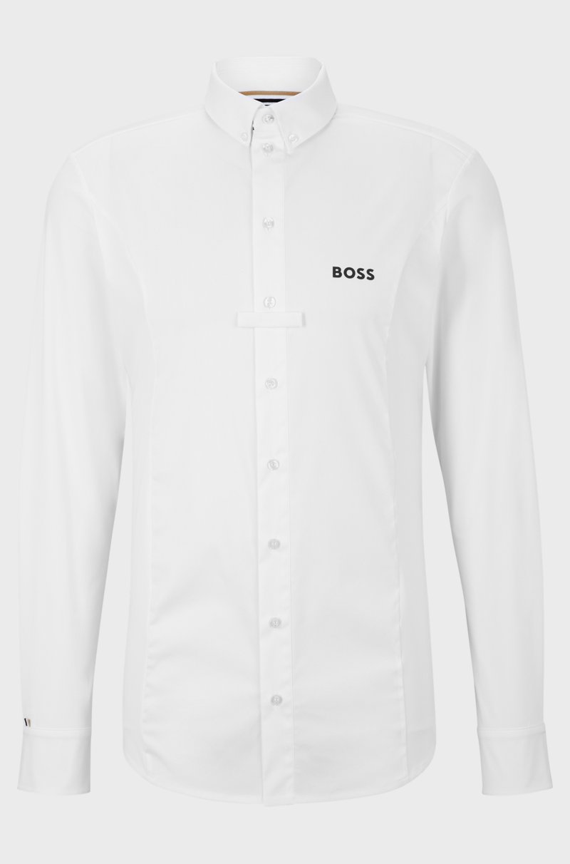 Hugo Boss Camisa de equitación para exhibiciones slim fit en diferentes materiales