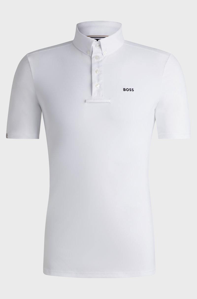 Hugo Boss Camisa De Exhibición Para Equitación En Piqué Elástico