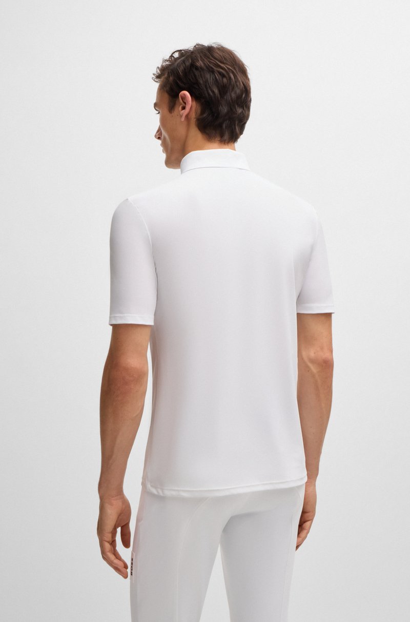 Hugo Boss Camisa De Exhibición Para Equitación En Piqué Elástico