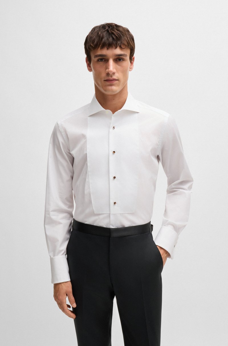 Hugo Boss Camisa de vestir regular fit de algodón italiano